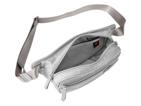 【豊岡鞄 つつむ S4500RI シルバーグレー】TUTUMU body bag Rich ボディバッグ